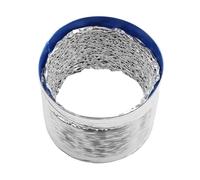 Yardenfun Tubería de aire de aluminio resistente a alta temperatura deber de aluminio envoltura de ventilación de lámina manguera de de secadora Plata