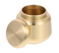 Yardenfun Urna Mini de Cobre para Cenizas Humanas Caja Decorativa Sellada Almacenamiento Compacto para Difuntos Recipiente Práctico y Estable para Recuerdos Duraderos