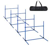 YARDIN Agility Set Perros Equipamiento 4 x Obstáculos Altura Ajustable Agility Juego de Barreras de Agility Barras de Slalom con Bolsa de Transporte Mascotas Agility Entrenamiento Perros Set de