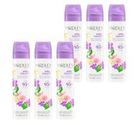 Yardley London April Violets Spray Corporal, Spray Corporal Floral para Mujer con Notas de Violeta y Cítricos, Bruma Corporal April Violets para Mujer 6 x 75ml