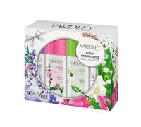 Yardley London Body Spray Collection, juego de 4 unidades con diseño de rosa inglesa, lavanda, jazmín y lirio de los valles, set de regalo ideal para mujer