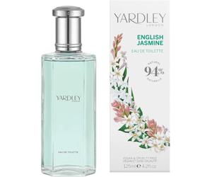 Yardley London English Jasmine Eau de Toilette, White Floral, 125ml | Opulent White Floral Perfume with Notes of Jasmine, Lemon and Mandarin, Long-Lasting Fragrance, Vegan, Cruelty Free