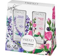 Yardley London English Lavender and English Rose - Crema de manos con pachulí para beneficios hidratantes e hidratantes, 2 x 50 ml