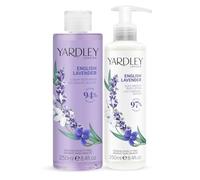 Yardley London English Lavender Body Wash Lotion Collection | Moisturising Body Wash and Lotion Set with English Lavender Scent, Delicate Luxury Skin Care Gift for Women
