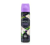 Yardley London Gardenia & Cassis Body Spray para mujer con notas afrutadas de cassis y cremosas notas de gardenia, un delicado aroma floral para momentos frescos del día a día - 75 ml