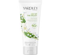 Yardley London Lily of the Valley Crema de manos, loción nutritiva con delicada fragancia floral, con manteca de karité y aceites naturales, 75 ml.