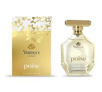Yardley London Poise Eau de Parfum 100 ml: una fragancia radiante de cítricos y cereza con un corazón floral y una sofisticada base de pachulí y cedro. Un aroma alegre para el día a día de una mujer o
