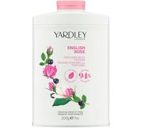 Yardley London Polvo Corporal Perfumado English Rose, Polvo de Talco para Mujeres para Ayudar a Controlar el Olor y las Rozaduras, 200g