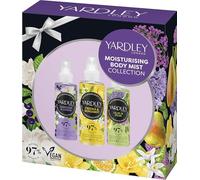 Yardley Set de regalo para gardenia & casis + freesia y bergamota + morado y pera para hombre y mujer - perfecto para el cuidado diario - 50 ml