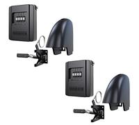Yardlock MBX-2016Y-3ESF-2Pack Cerradura de Puerta sin Llave, Paquete de 2, Negro