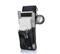 YARDMARIS Bolsa de leñador, cinturón ajustable, para cuñas de aluminio y plástico, resistente bolsa forestal para herramientas de tala de árboles (negro)