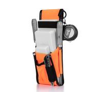YARDMARIS Bolsa para cuña Forst & Fällkeil - Bolsa robusta para leñador con cinturón ajustable para cuñas de aluminio y plástico, práctico accesorio para talar árboles (naranja)