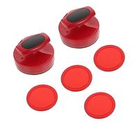 Yardwe 1 Juego Accesorios De Máquina De Hockey sobre Hielo De Hockey De Aire Juego De Hockey sobre Patines Cinta De Hockey Paletas De Hockey De Aire Hockey De Mesa Rojo El Plastico