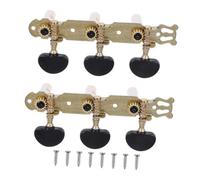 Yardwe 1 Juego afinadores de guitarra clavijas de afinación para guitarra sintonizador accesorios de guitarra de guitarra profesional afinador de guitarra el plastico Negro