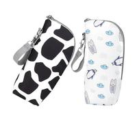 Yardwe 1 Juego Bolsa para Biberones Biberón Bolsa para Almacenar Leche Biberón Aislante Térmica De Viaje Calentador Portátil De Biberones para Comida De Bebé 2 Piezas