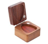 Yardwe 1 Juego Caja De Selección De Madera Caja Organizadora Guitarra Cajas Organizadoras Titular De Selección Recoge Almacenamiento Mini Estuche para Púas Titulares De Selecciones Café