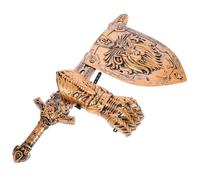 Yardwe 1 Juego Conjunto de armas de caballería. espadas para escudo y espada utilería para los juegan con la espada escudo de jugar escudo el plastico
