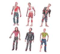 Yardwe 1 Juego De Modelo De Zombi En Movimiento Broma Pequeños Muñecos Humanoides Que Caminan Figuras De Acción De Cadáver con Articulaciones Muñecos Zombis De Plástico