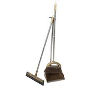 Yardwe 1 Juego Escoba Sartén Con Asa Sartén y Cepillo Recogedor De Mango Largo Recogedor De Pie Recogedor Vertical De Plástico Recogedor De Basura Niño Pequeño La Mascota Regalo Piso