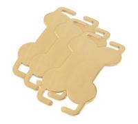 Yardwe 1 Juego Etiquetas De Identificación Para Perros Inoxidable Forma De Personalizables Para Mascotas Ligeras Y Resistentes 3 Piezas