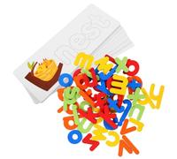 Yardwe 1 Juego Juguete para Deletrear Palabras Juego De Ortografía del Alfabeto Juguetes del Juego De Ortografía Juguete De Educación Temprana Juguetes De Ortografía Madera