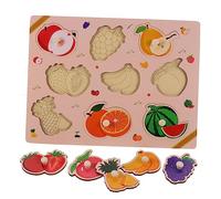 Yardwe 1 Juego Tabla para agarrar Frutas Juguetes de Aprendizaje para pequeños Rompecabezas Rompecabezas para pequeños Rompecabezas de Frutas Rompecabezas de Madera