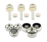 Yardwe 1 Juego Tapas Inferiores De Trompeta Accesorios Sencillos Para Trompeta Hebilla De Instrumento Musical Portada De Prensa Herramienta De Instrumento Musical Plata Metal