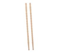 Yardwe 1 Par Batería De Batería Pala De Olla De Olas Palo De Percusión Varillas De Tambor Palos Tambas De Ejercicio De Madera Sticks De Madera De Diseño De Olas Baquetas Khaki Bambú