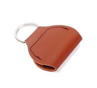 Yardwe 1 Pieza Funda de Púas de Guitarra de Cuero PU Soporte para Plectrum con Organizador de Púas de Guitarra Color Marrón Accesorio para Músicos