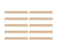 Yardwe 10 bandejas de Madera para dominó de una Sola, Soportes para fichas de Madera, Accesorios para Juegos de Mesa, Tren Mexicano y fichas de dominó de 17 cm.