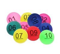 Yardwe 10 Bolas De Números De Colores para Llamar Al Bingo Bolas De Rifa Coloridas Bolas De Bingo con Números Bolas Pequeñas Numeradas para Juego Bolas De Selección Numeradas