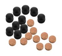 Yardwe 10 Juegos Almohadillas de Válvula de Agua Soporte de Goma para Deslizamiento y Tapones de Corcho para Reparación de Instrumentos Musicales