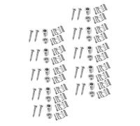 Yardwe 10 Juegos De Bloqueo De Guitarra Hebillas Antideslizantes Para Clavijero Accesorios De Guitarra Eléctrica y Acústica Plata Material Duradero y Compacto