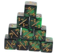 Yardwe 10 Piezas Dados más y Menos Dados de enseñanza de matemáticas aprendiendo Dados Accesorios Divertidos de Juegos de matemáticas Dados de señal de cálculo Dados poliédricos Acrílico