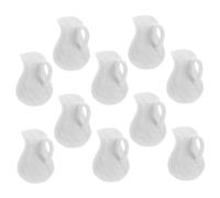 Yardwe 10 Piezas Jarrones Miniatura con Asa para Decoración de Casa de Muñecas Accesorios de Paisaje Micro Vases Decorativos para Jardín Miniatura y Proyectos DIY