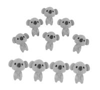 Yardwe 10 Piezas Llavero Koala Figuras De Animales De La Selva Estatuillas De Juguetes De Oso Animales Juguetes Oso Polar Mini Estatuilla De Iglú Grey Resina