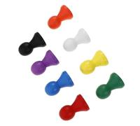 Yardwe 10 Piezas Peones de de Madera para Mesa Accesorios Piezas Peón Azul Negro Blanco Rojo Amarillo Verde Naranja