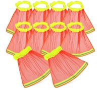 Yardwe 10 Piezas Protector Protección Banda de Seguridad de Cuello Casco para Reflectante, Poliéster Ligero y UV, Fácil de Colocar para Trabajadores destrucción en Exteriores