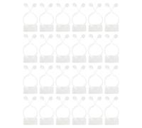 Yardwe 100 Piezas Clip Adhesivo para Plantas Trepadoras y Enredaderas, Soporte de Pared de Plástico Blanco Fijación Autoadhesiva para Decoración de Salas