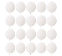 Yardwe 100 Unidades Globos de 12 Pulgadas de Látex Blancos con Extremo Conectado Diseño Único para Decoraciones de y Fiestas y Compatible con Múltiples