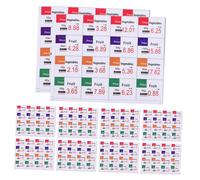 Yardwe 10hojas Mini Pegatinas De Unids Para Supermercados De Muñecas Visibles y Fáciles De Aplicar