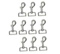 Yardwe 10Piezas Clips para Correa de Perro Gancho Giratorio de Aleación de Zinc Clips Presión para Mascotas Accesorios para Collares y Llaveros