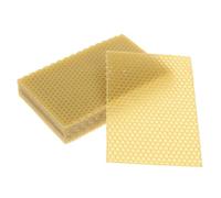 Yardwe 10piezas Láminas De Cera De Abejas Natural Forma De Panal Para Marcos De Colmena Cera De Apicultura Para Manualidades y Fabricación De Velas Cuidado De Muebles