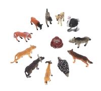 Yardwe 12 Piezas Conjunto de Miniaturas de Animales Africanos Realistas Decoración de Escritorio y Jardín Adornos de Educativos y Mesas