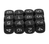 Yardwe 12 Piezas Dados Numéricos de Plástico para Matemáticas Dados de Caras para Enseñanza Clase Herramienta para Mesa y Aprendizaje de Multiplicación y División del Cálculo y
