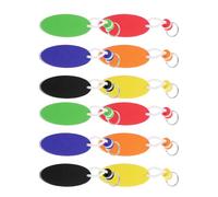 Yardwe 12 Piezas Llaveros Flotantes Ovalados Resistentes al Agua para Navegación Pesca y Deportes al Aire Colgantes de Espuma de Surf para Actividades Acuáticas