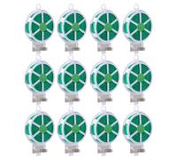 Yardwe 12 Rollos Alambre de Jardinería Flexible 50m Verde | Recubrimiento Protector de Hierro y Pe, Amarre Suave sin Abrasión, Adecuado para Macetas, Tomates y Invernaderos