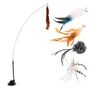 Yardwe 12piezas Interactivas para Gatos Kit De y Juguetes De Teaser De Peluche para Autoplacer y Estimulación Emocional De