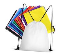 Yardwe 12piezas Mochilas Saco Cuerdas Bolsas De Cordón Cordón Bolsas Secas para Hombres y Mujeres