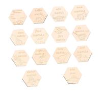 Yardwe 14piezas Tarjetas De Logros Para Bebés De Bloques Para Recién Nacidos Accesorios Para Fotografía Seguimiento Del Crecimiento Del Niño